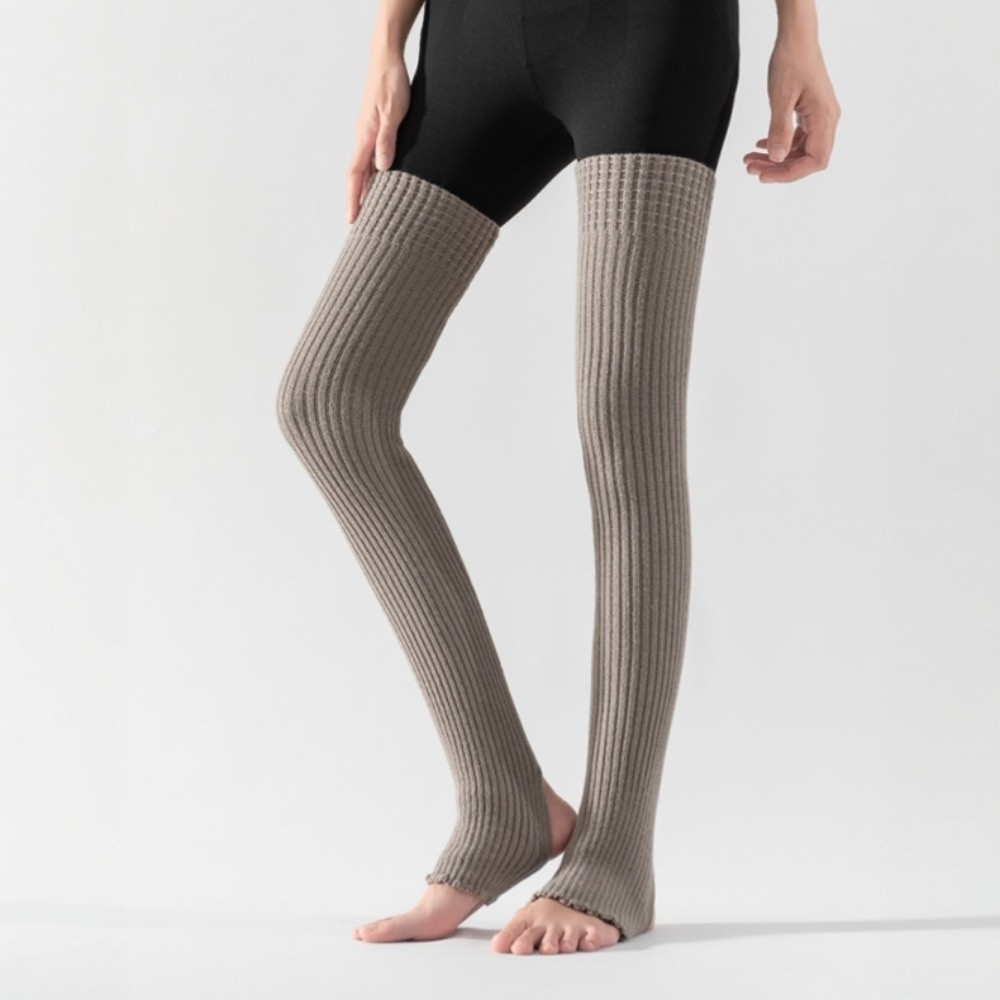 Pilates Yoga Footwear - Dagelijkse kniehoge ballet beenwarmers effen kleur