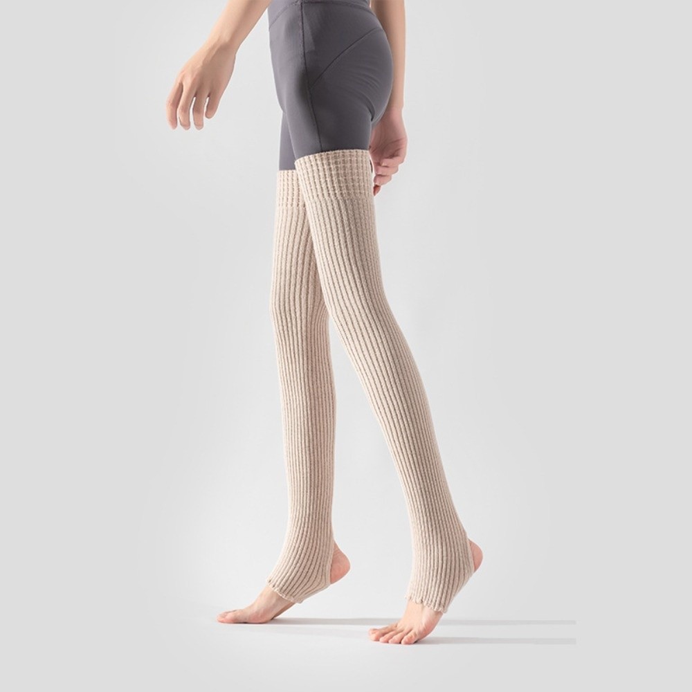 Pilates Yoga Footwear - Dagelijkse kniehoge balletbeenwarmers, voetbedekking, effen kleur,