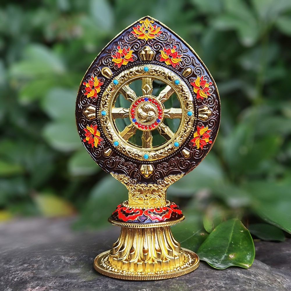 Yoga Wheel Dharma - Tibetaans Dharma-wieldecor voor meditatie en yoga,