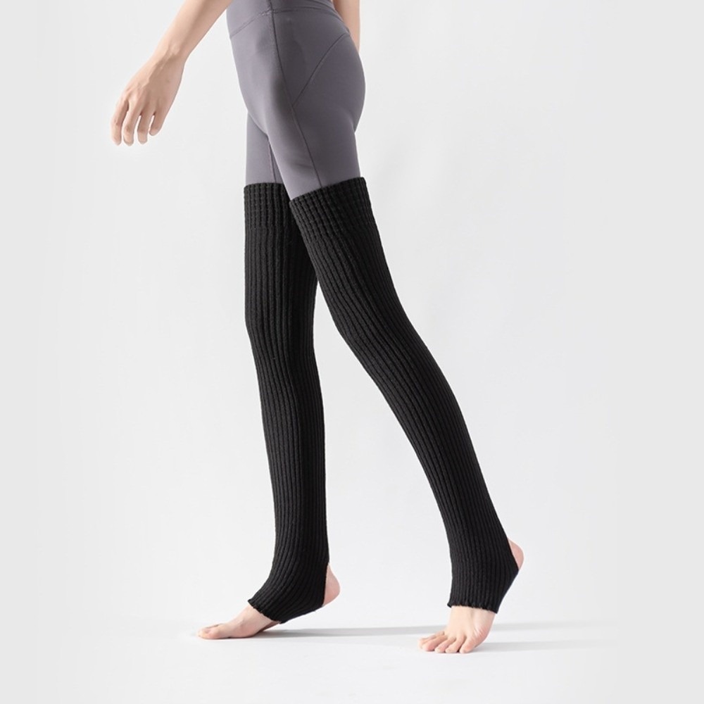 Pilates Yoga Footwear - Dagelijkse kniehoge balletbeenwarmers, effenkleurige voetbedekkers, lange