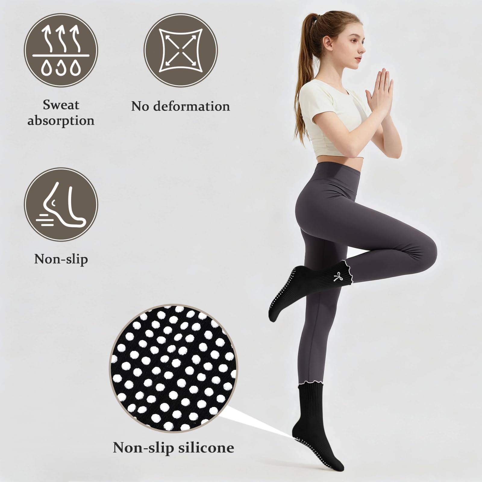 3 paar antislip grip pilates s - Pilates Yoga Hose recensie en prijs