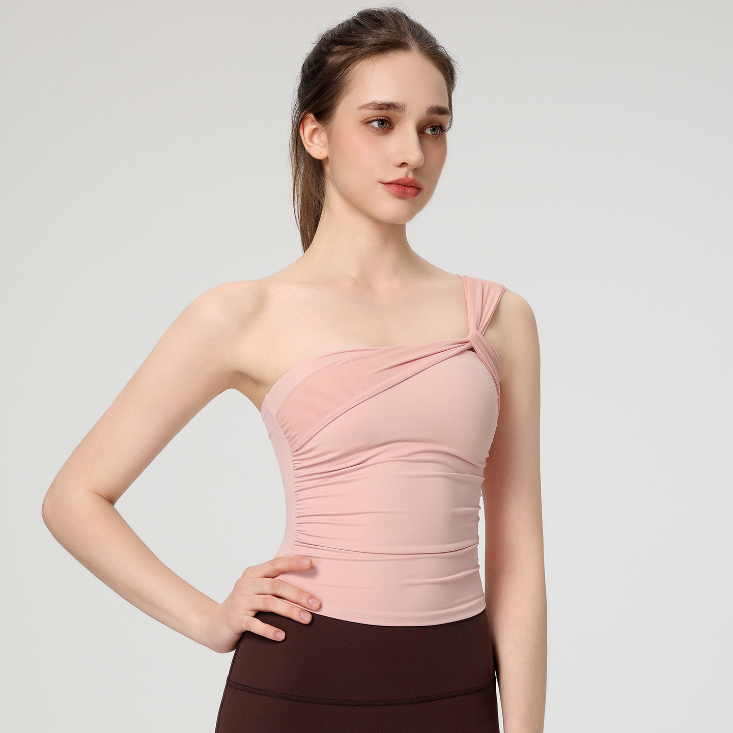 Sexy yoga-bh met schuine schou - Pilates Yoga Hose recensie en prijs