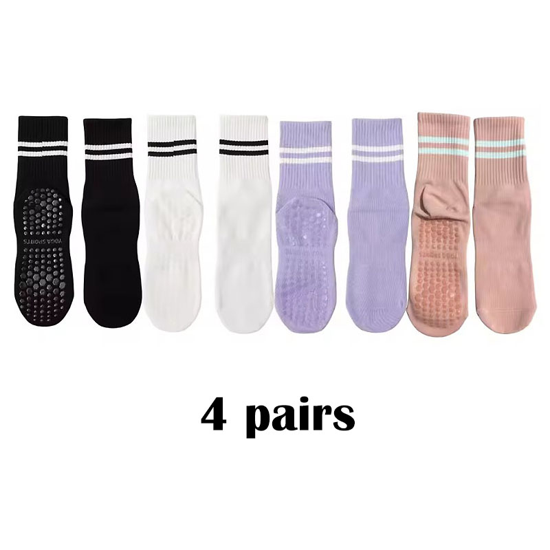 4 paar Mid Tube Double Bar Ges - Pilates Yoga Hose recensie en prijs